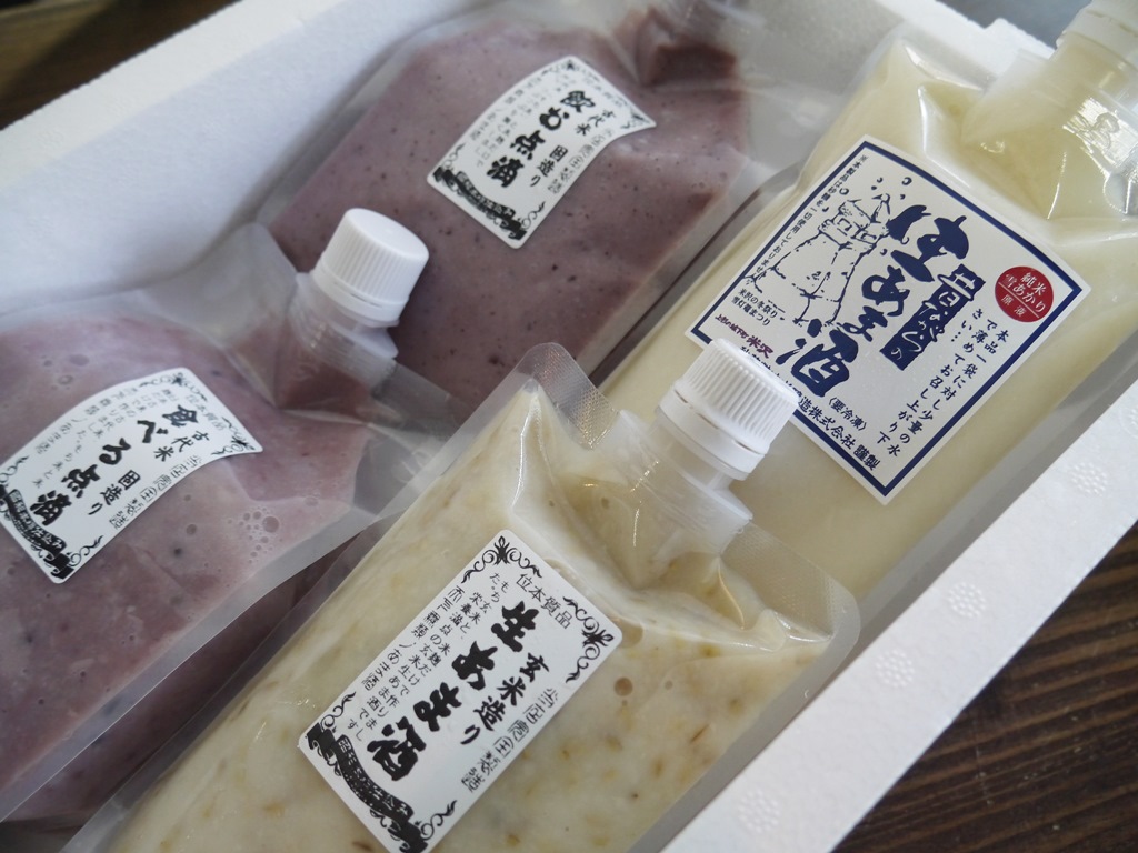 生甘酒 食べくらべセット A(白×1、玄米×1、食べる×1、飲む×1)