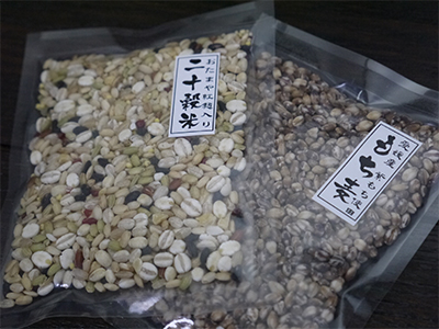 もち麦、20穀米(紅麹入り)