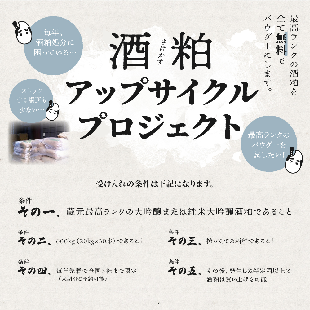 酒粕アップサイクルプロジェクト