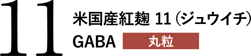 米国産紅麹 11（ジュウイチ）GABA ギャバ 丸粒