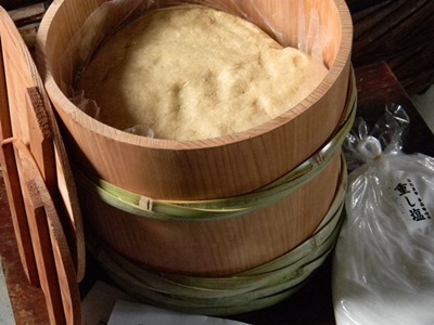 手前味噌 昭和本樽8kg No.12(柿渋仕上げ)