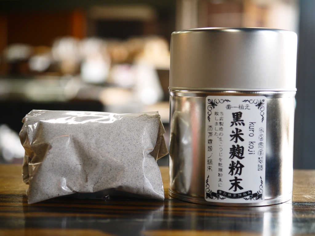 黒米麹粉末(100gブリキ缶 スプーン2種付)