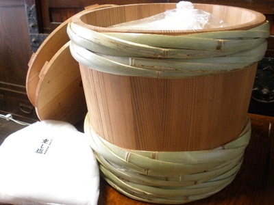 手前味噌 昭和本樽15kg No.20(柿渋仕上げ)