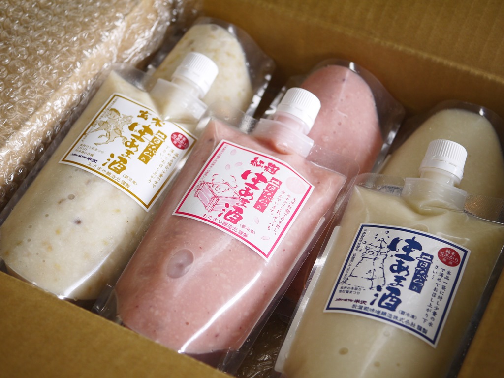 生甘酒 バラエティー 6個(白×2、玄米×2、紅麹×2)【定期購入】
