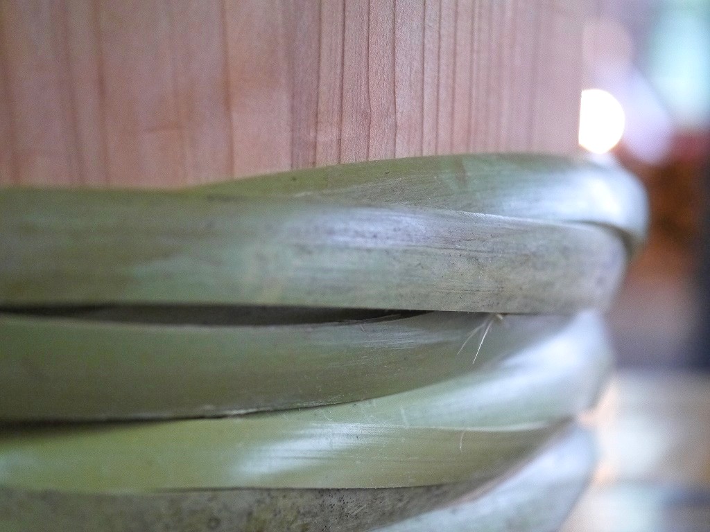 昭和本樽 昔の味噌杉桶 No.30(柿渋仕上げ)