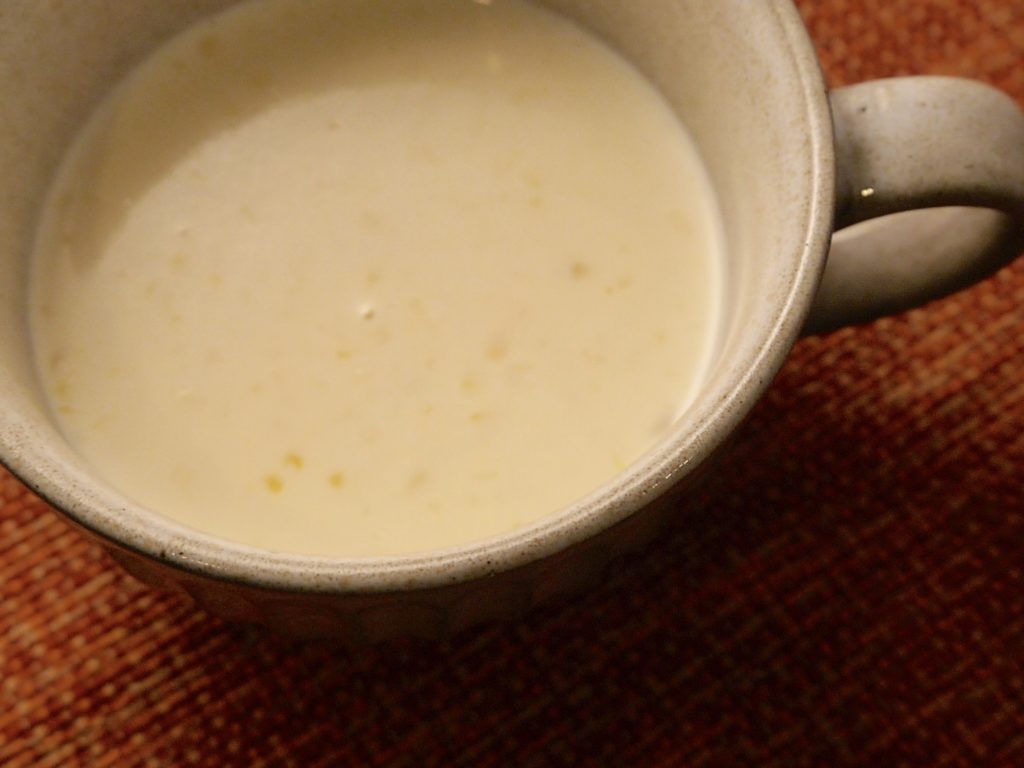 生甘酒のコーンスープ