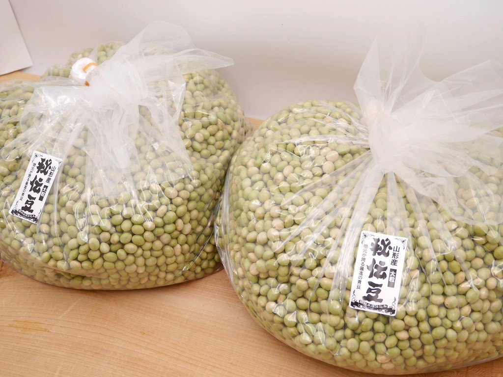 秘伝豆 大粒（5kg×2）青大豆