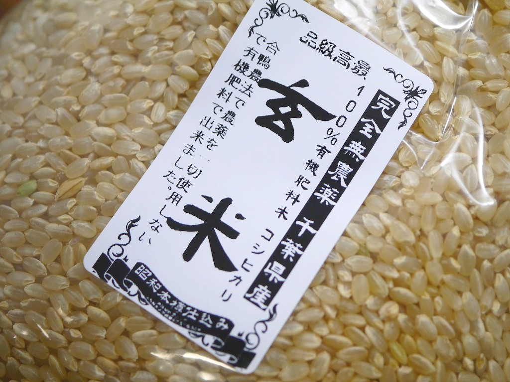 無農薬 有機肥料 令和5年産 コシヒカリ1升 玄米（1.5kg）