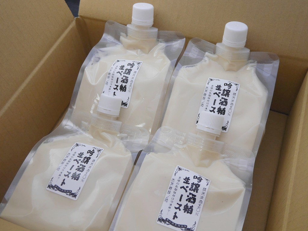 吟醸酒粕生ペースト4個セット(600gCB×4個)