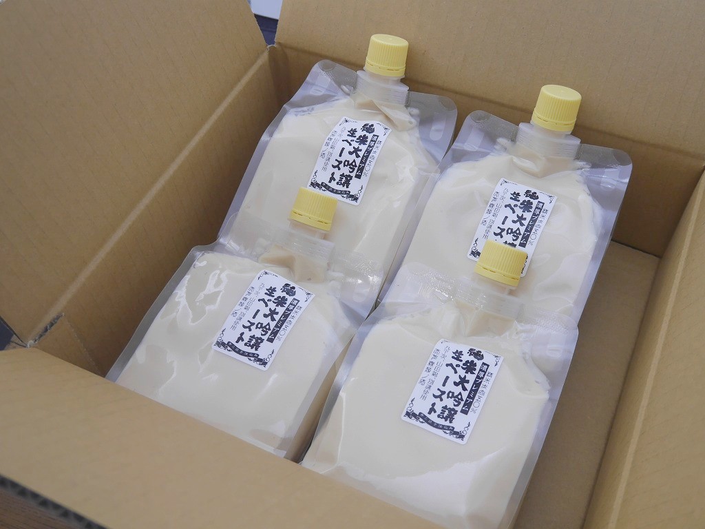 純米大吟醸酒粕生ペースト4個セット(600gCB×4個)