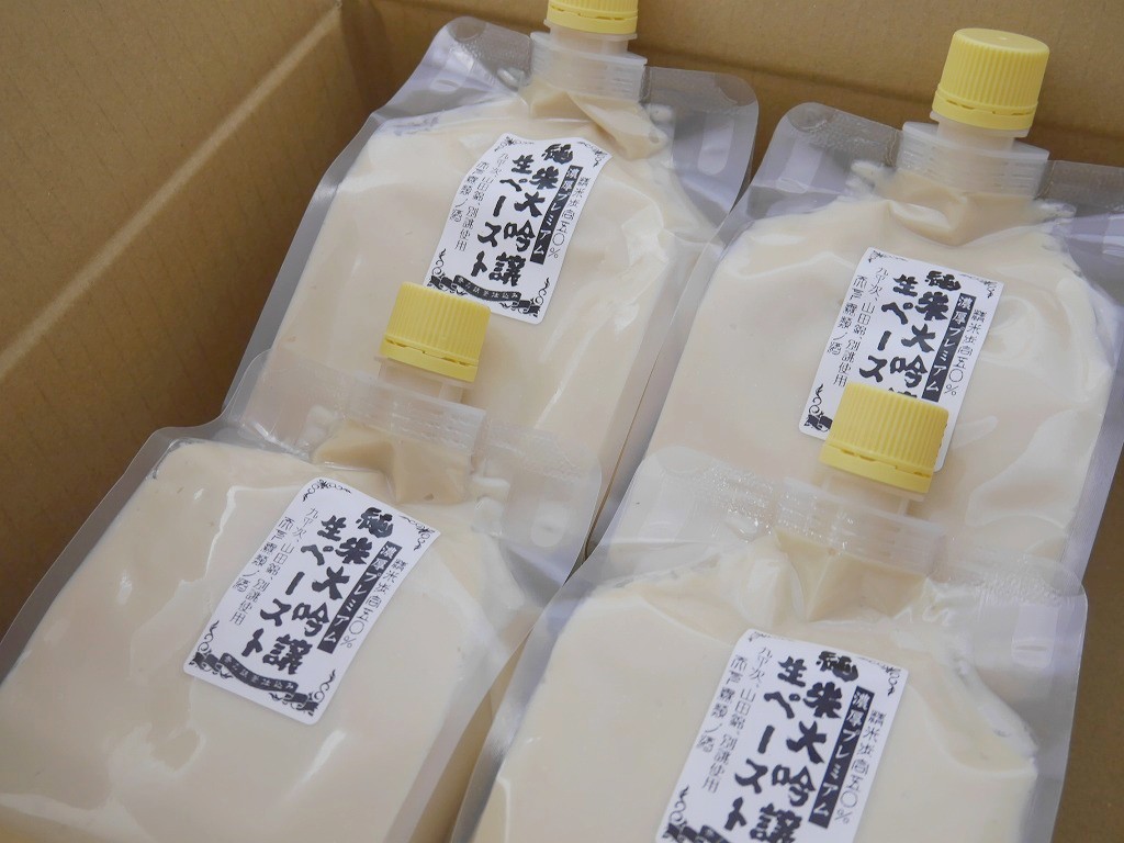 純米大吟醸酒粕生ペースト4個セット(600gCB×4個)
