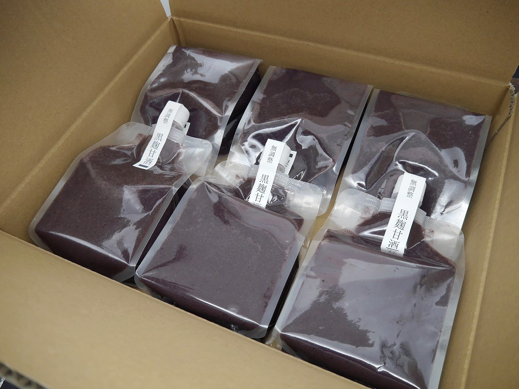 アマスム 黒麹甘酒 無調整(550g×6個)