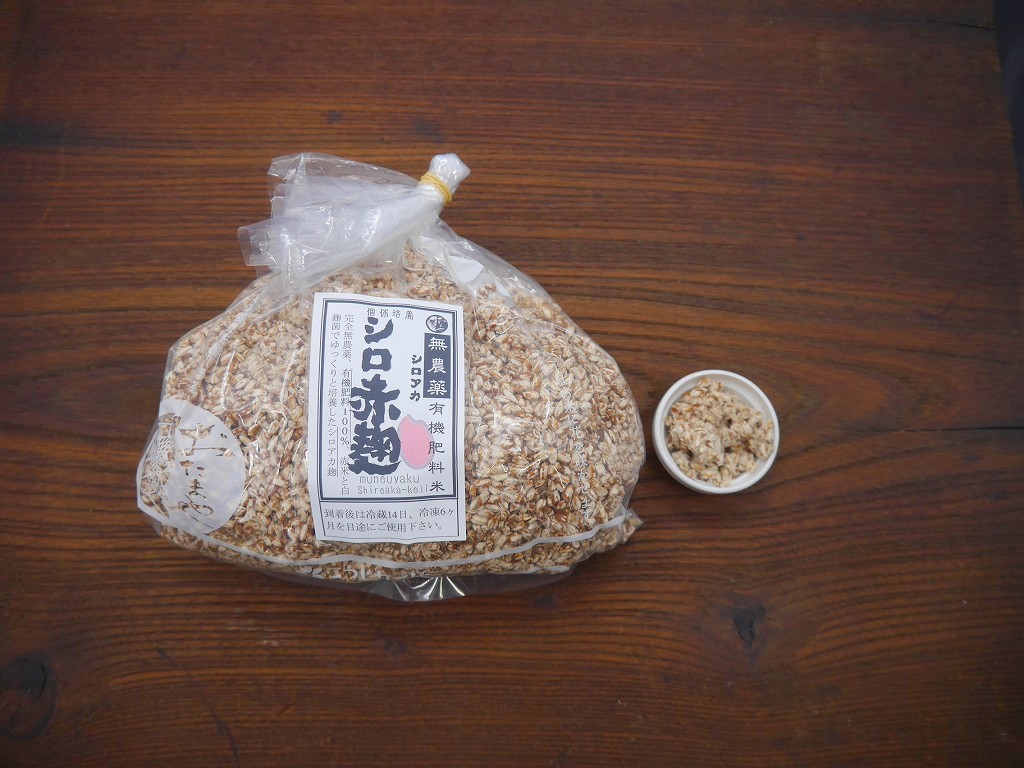無農薬 有機肥料 白赤麹 生麹  シロアカ（500g）サンプルLab