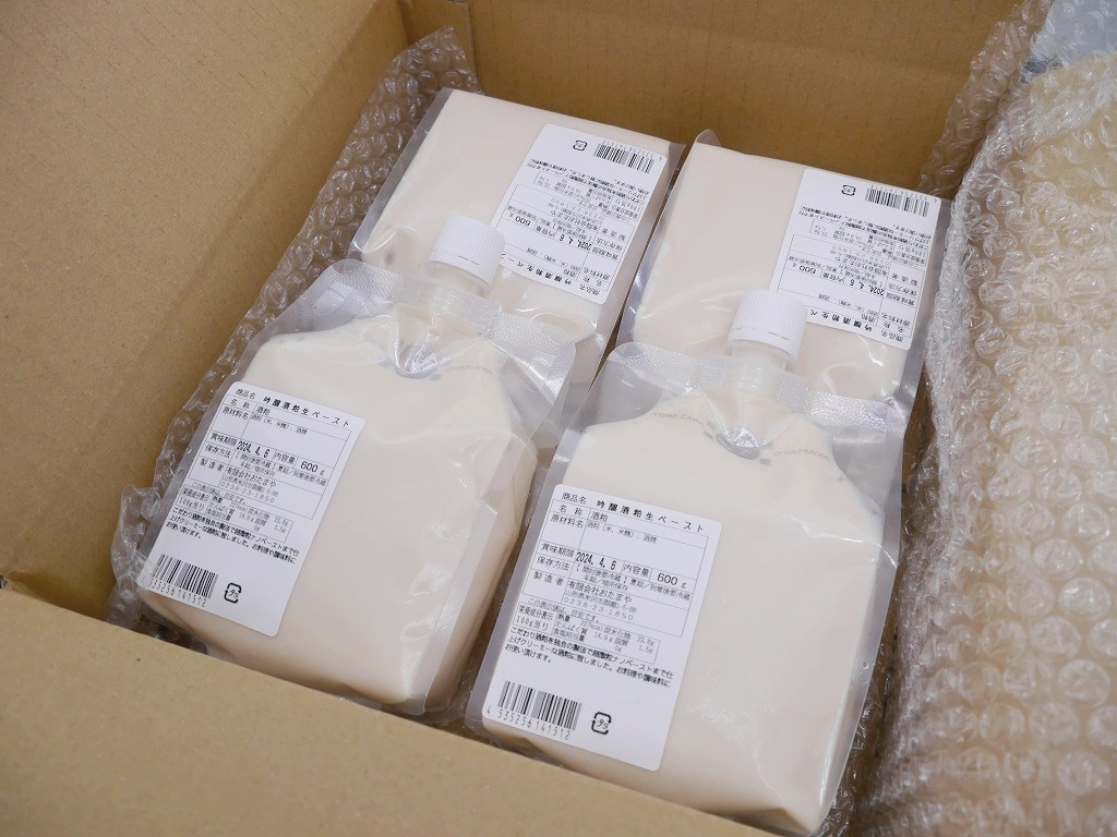 【訳あり】吟醸酒粕生ペースト(600g×4本 CB)