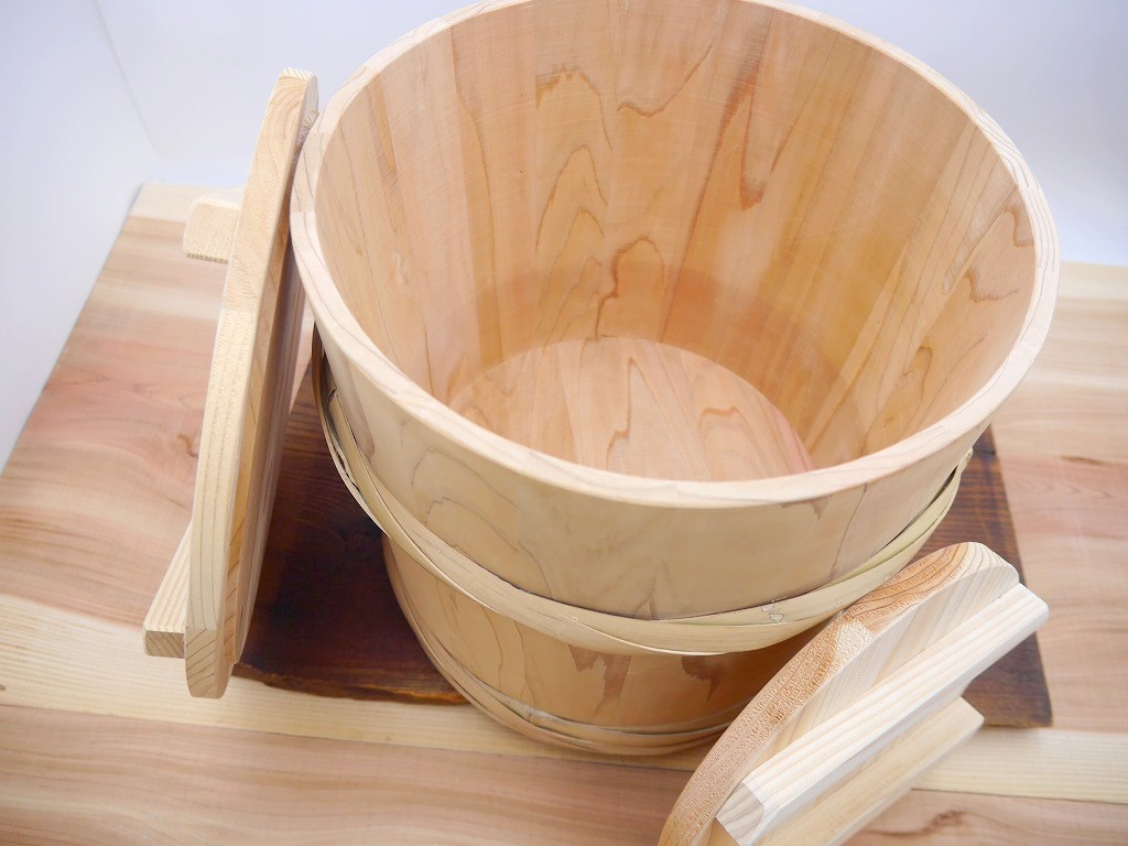 【訳あり】秋田杉 昭和本樽 板目桶 NO.12