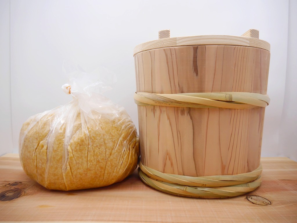 手前味噌 秋田杉 昭和本樽 板目桶 8kg No.12