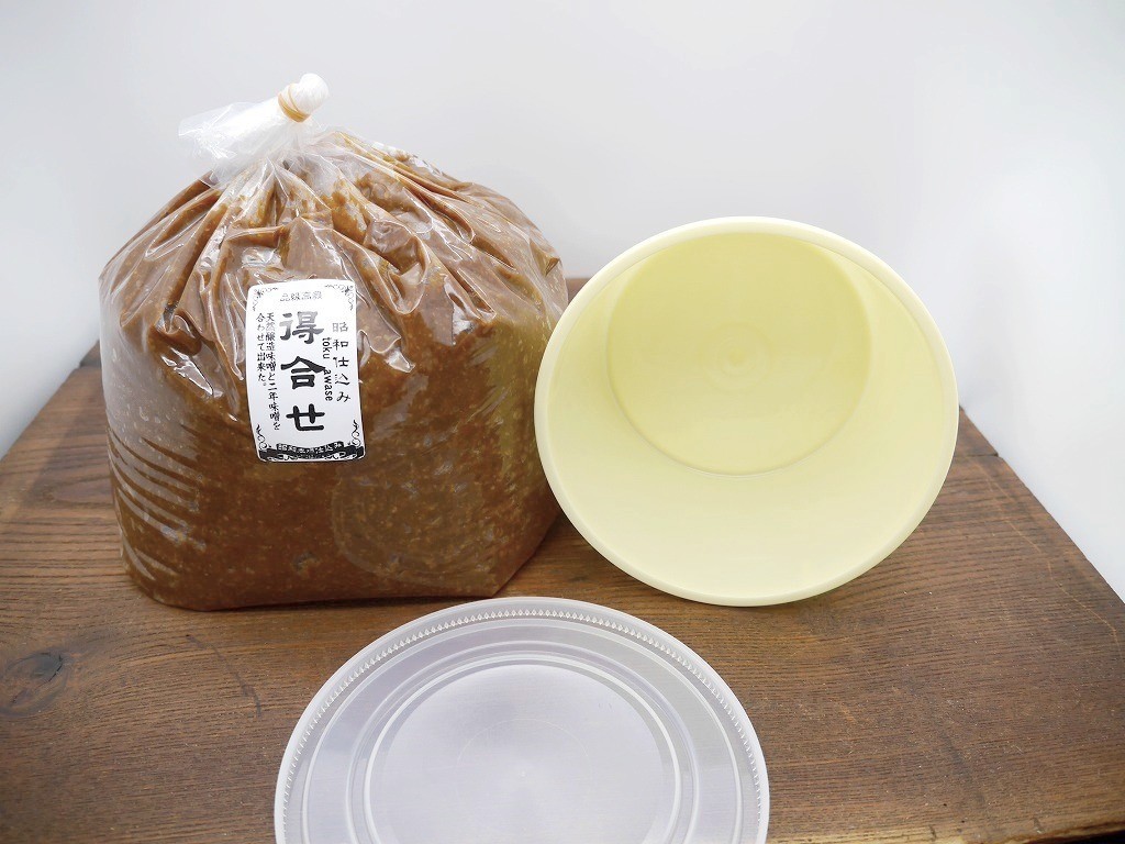 得合せ味噌（4kg）小分け1kgポリ樽付き