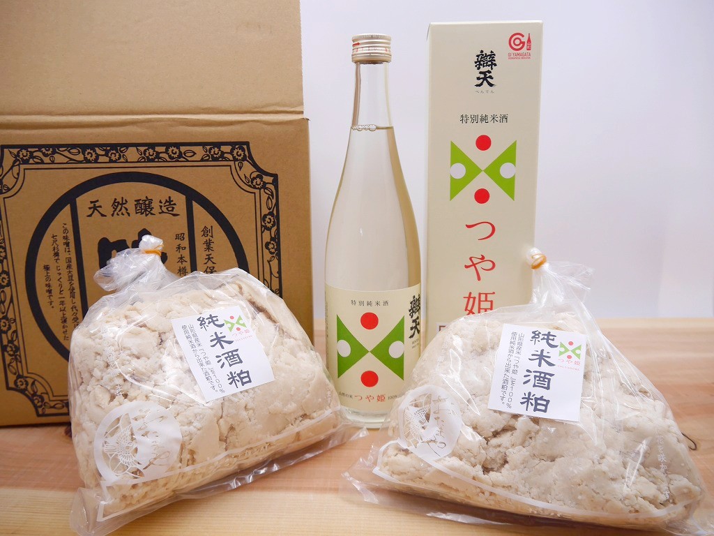 山形つや姫 のん兵衛セット（特別純米酒720ml・純米酒粕1kg×2）