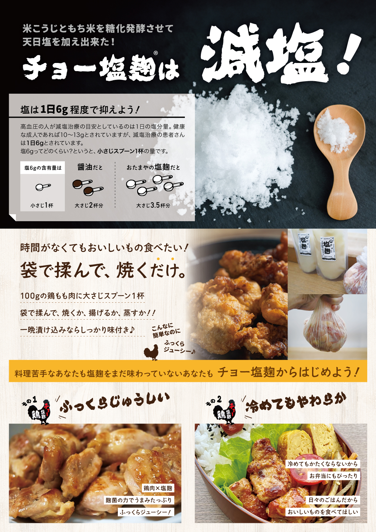 チョー塩麹® 新商品 直営店からの特別販促