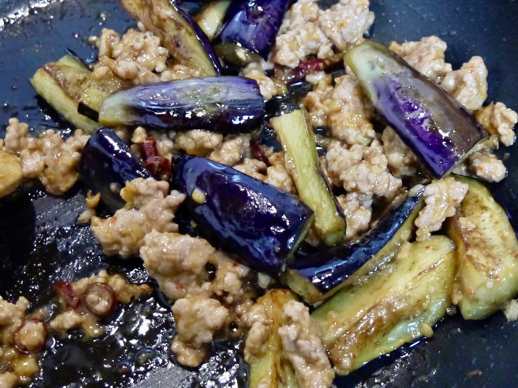 とろみなしの簡単麻婆茄子
