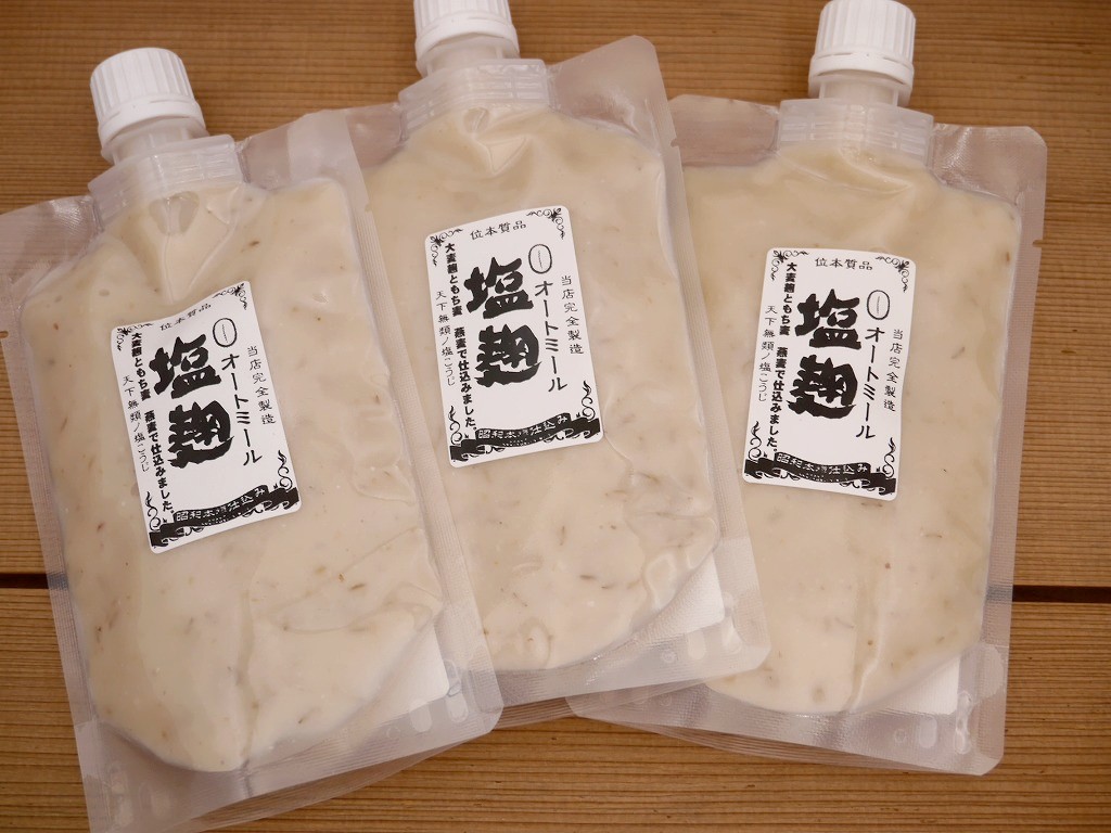 【Lab開発中】オートミール塩麹（180g×3）