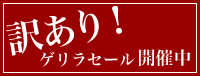 訳ありゲリラセール開催中